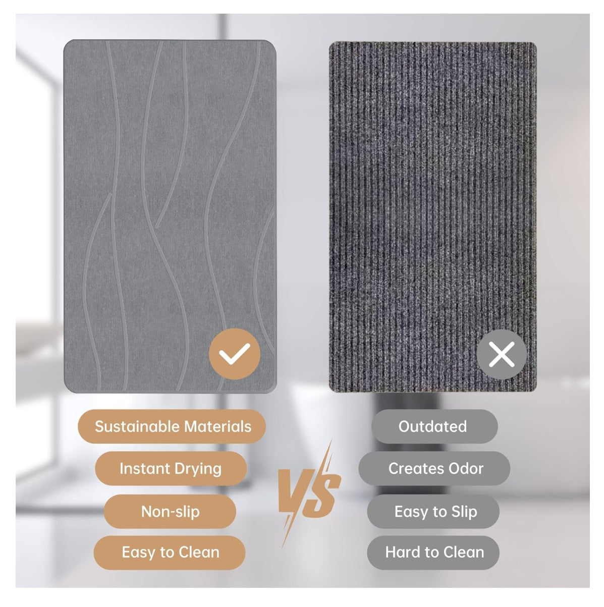 StoneLux® - Tapete Piedra Diatomita Ultra Absorbente