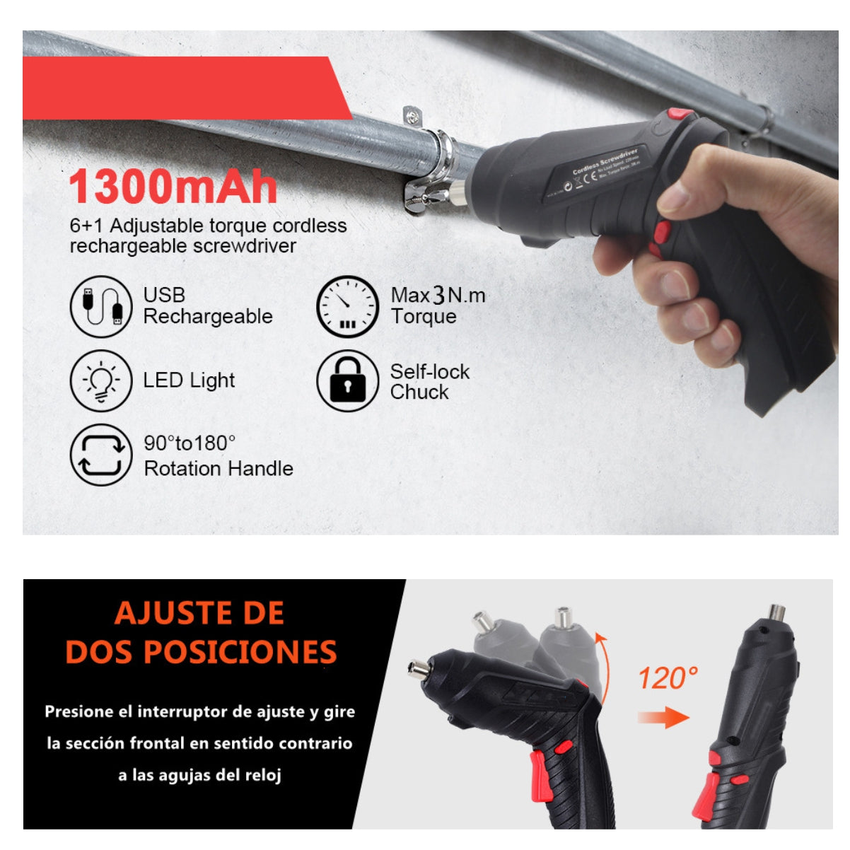 ScrewDriver® - KIT DESTORNILLADOR ELECTRICO (importado)