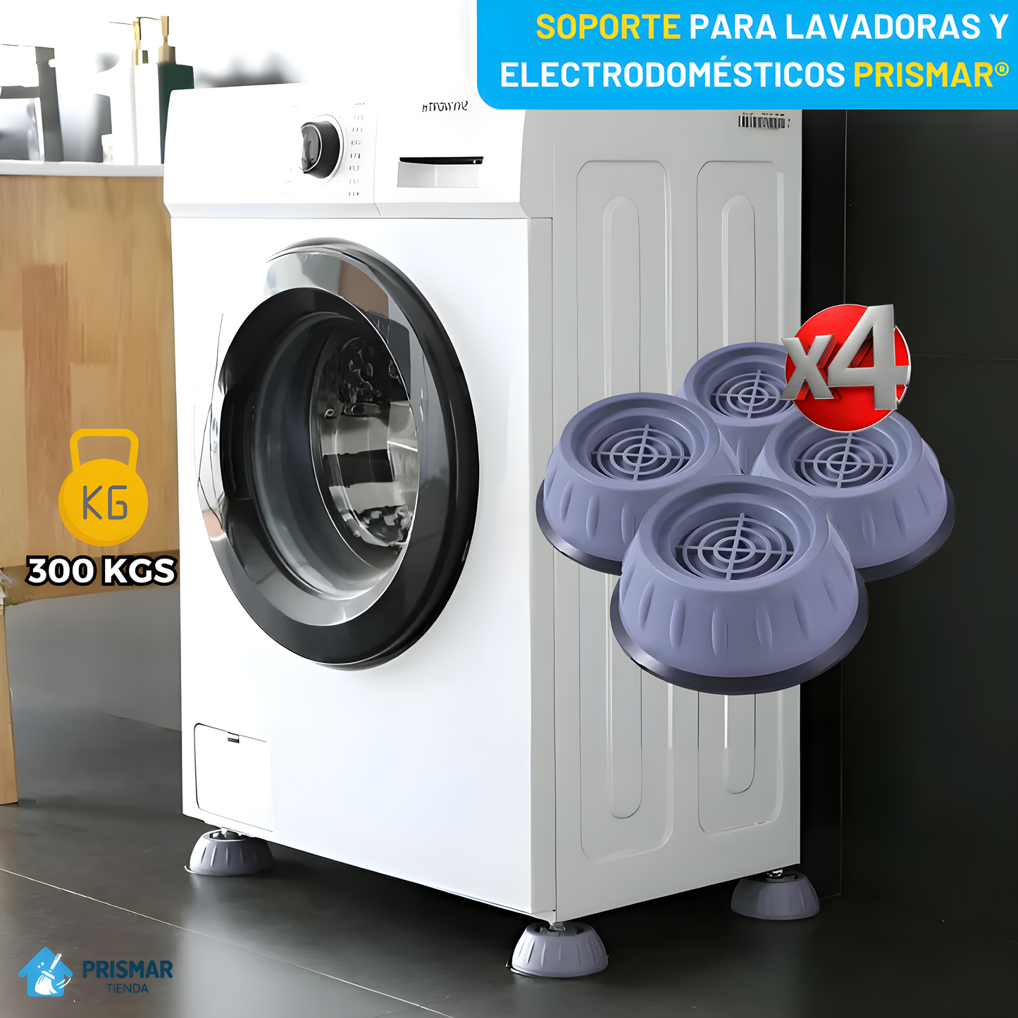 Soporte ANTIVIBRACION para lavadora