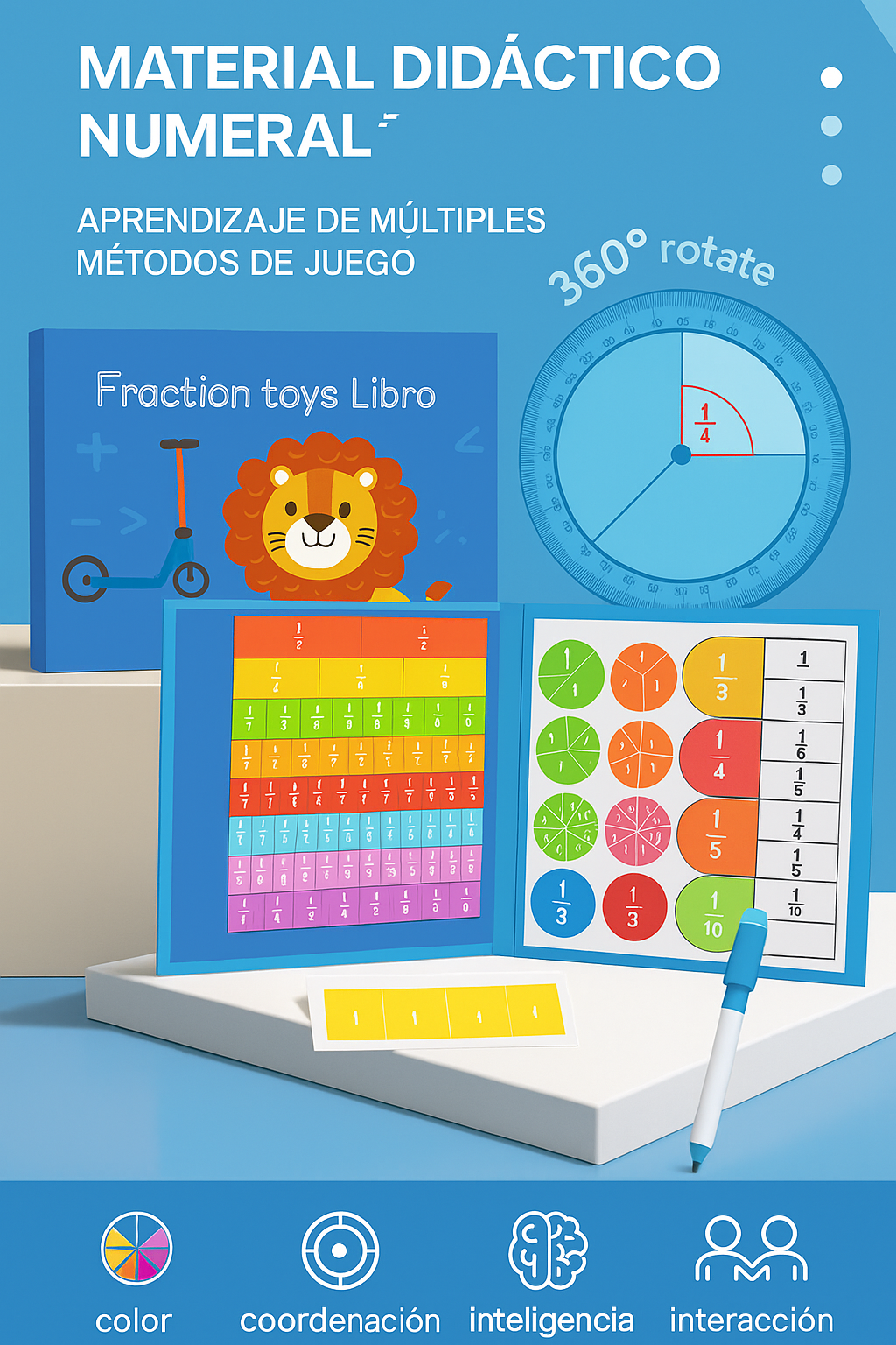 Montessori® - Libro de Matematicas Interactivo para Niños