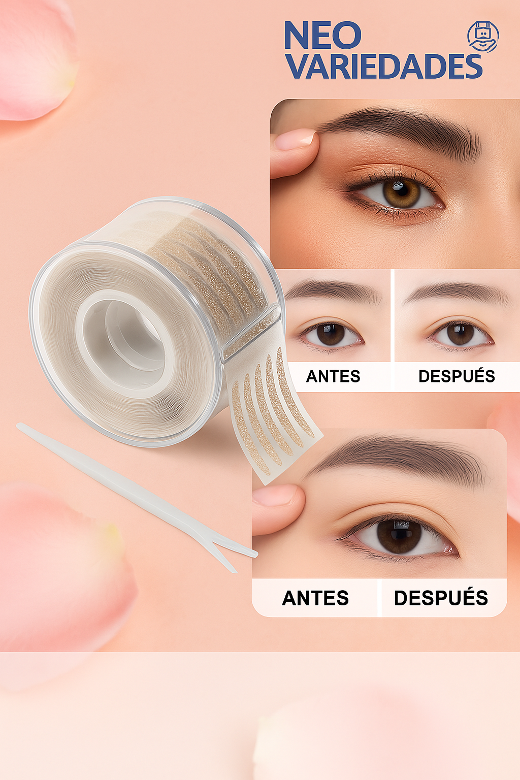EyeLid® - Adhesivo Levanta Parpados (invisible) X 120 unds.