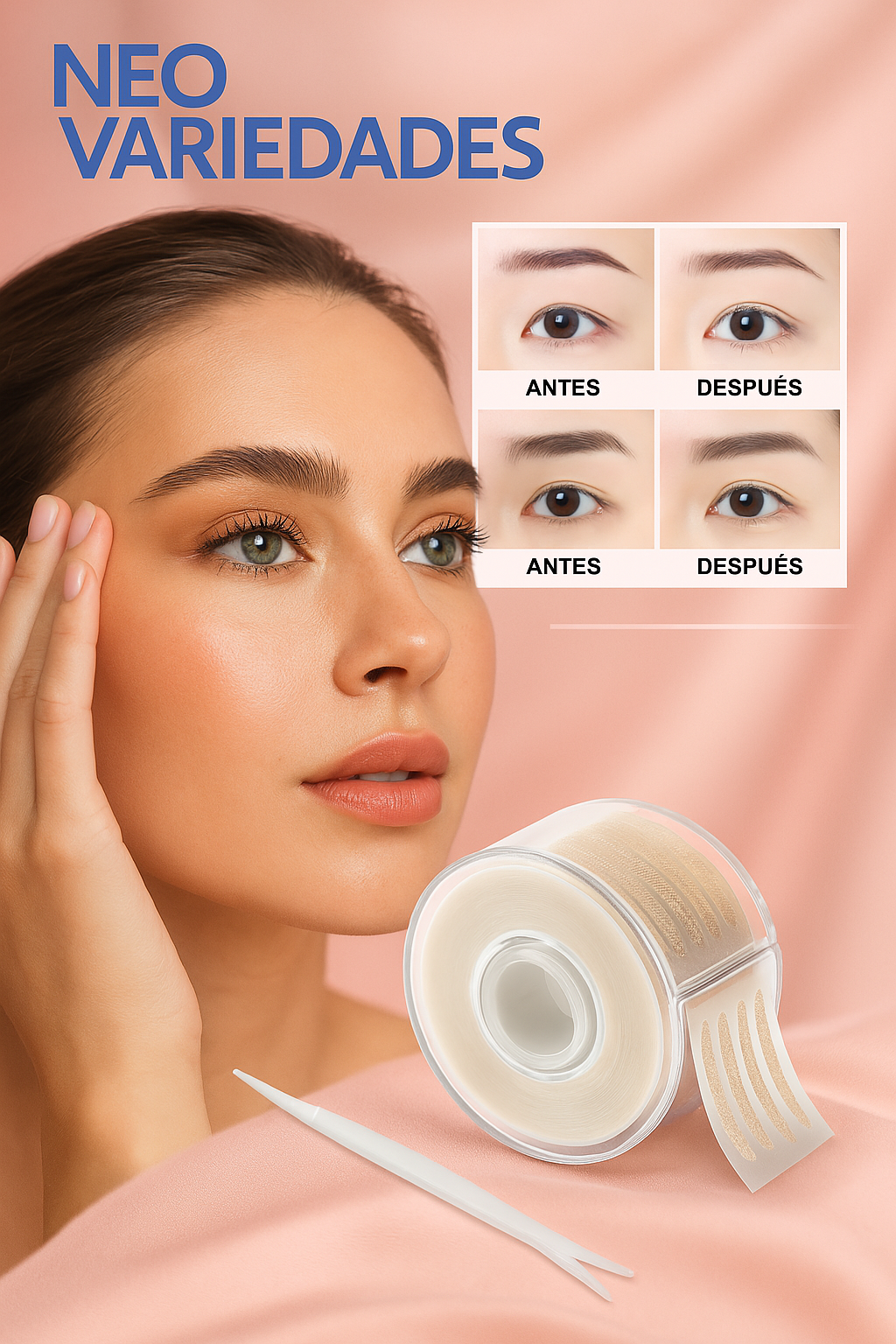 EyeLid® - Adhesivo Levanta Parpados (invisible) X 120 unds.