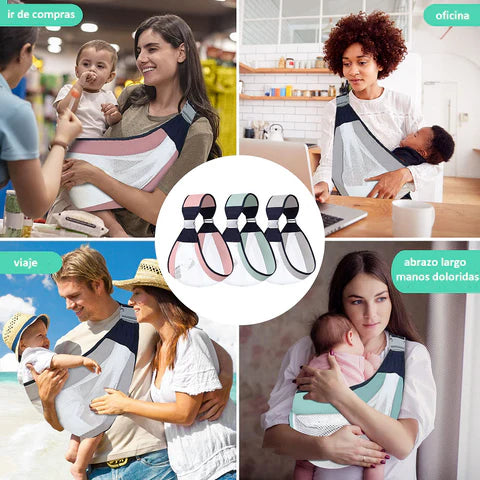 Cargador Fular para Bebes ERGONOMICO - Premium
