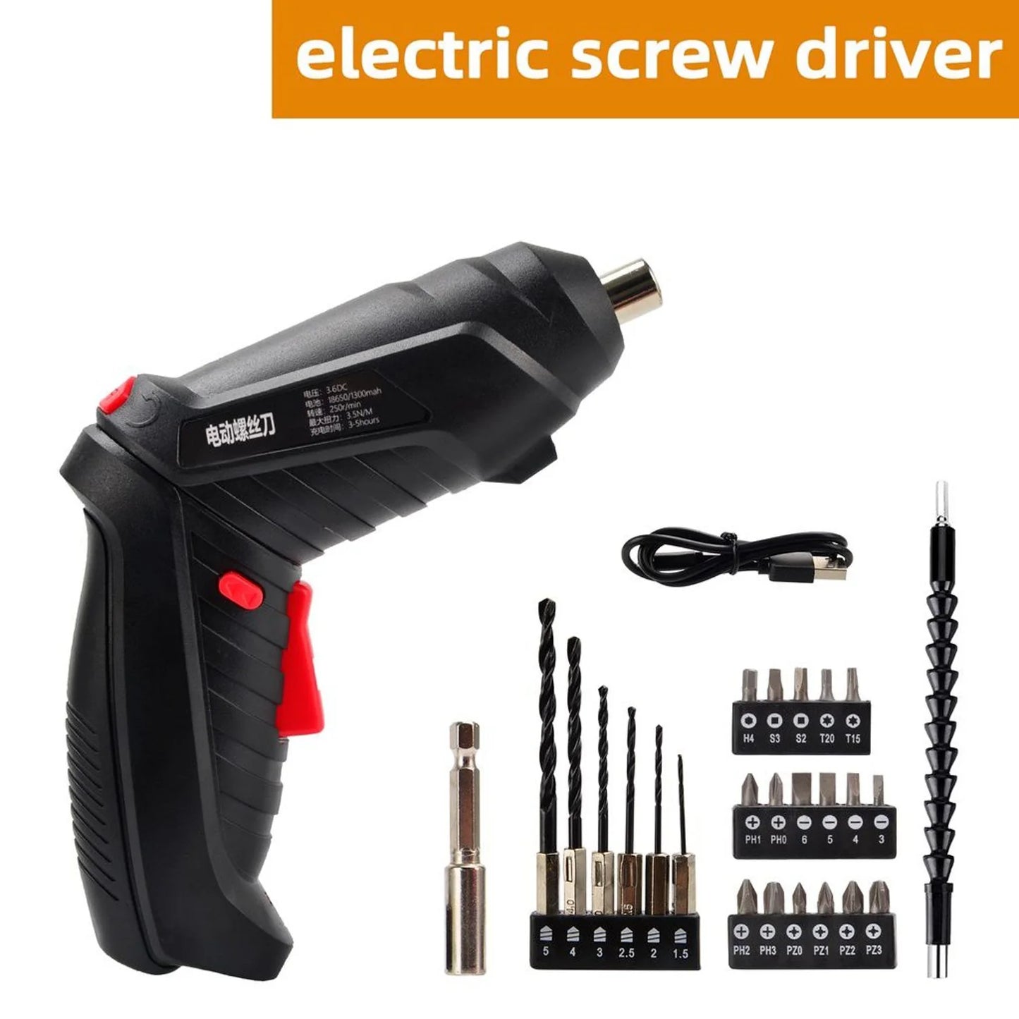 ScrewDriver® - KIT DESTORNILLADOR ELECTRICO (importado)