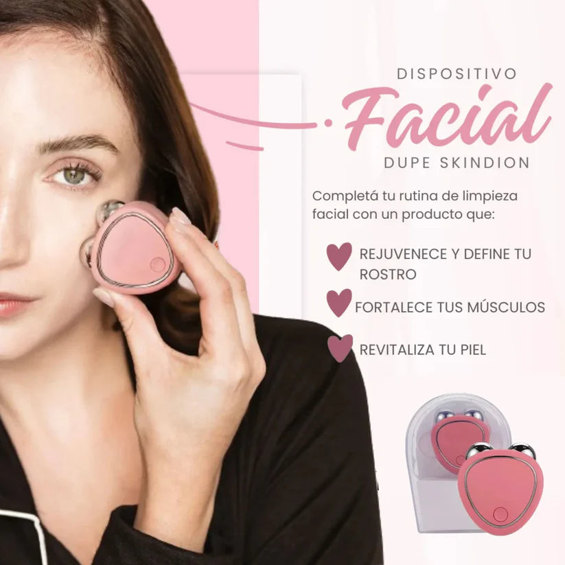 MASAJEADOR FACIAL Rejuvenece - CON MICROCORRIENTE