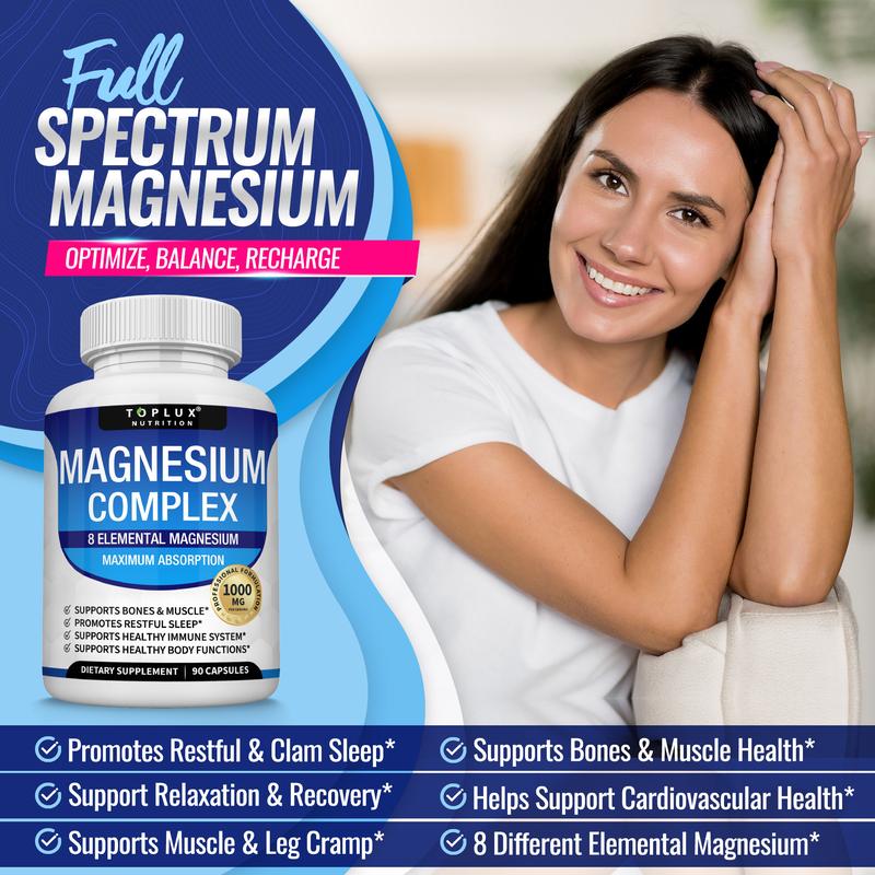 Magnesium Complex X 60 Capsulas - MAGNESIO CON REGISTRO INVIMA Y FDA