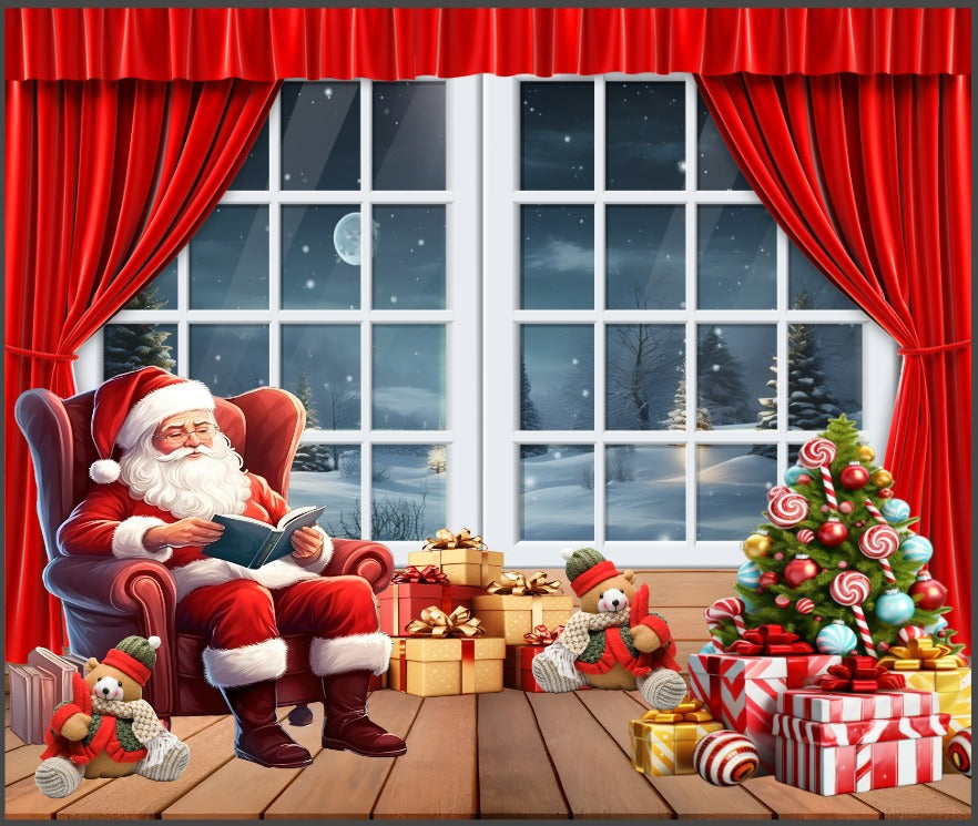 Telón Navideño - La forma mas rápida y barata de decorar.
