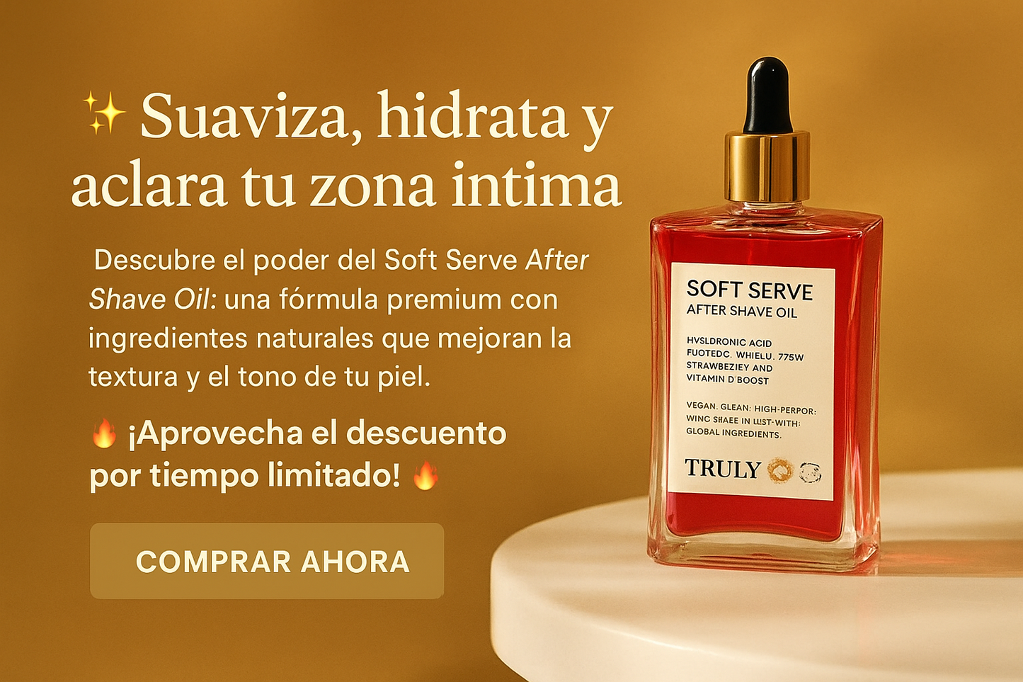 Truly® - Aceite Beauty Soft para Tu Zona Íntima (BLANQUEA-HIDRATA-CUIDA)