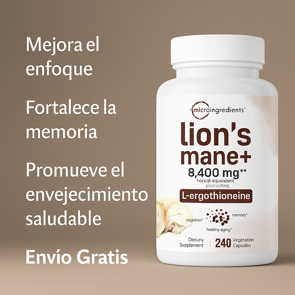 Lion´s Mane+ MELENA DE LEON IMPORTADO CAPSULAS